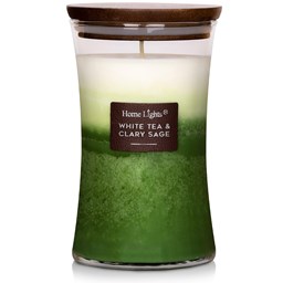 Picture of White Tea & Clary Sage, Home Lights 3-Layer Highly Scented Candles 